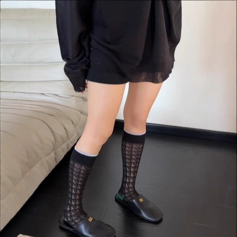 搭配小短裙也太好看瞭吧~夏季新品透气小腿袜镂空W棉袜薄款覆古,女士内衣/男士内衣/家居服,长筒袜,淘宝优惠券,粉丝福利购,淘宝优惠卷