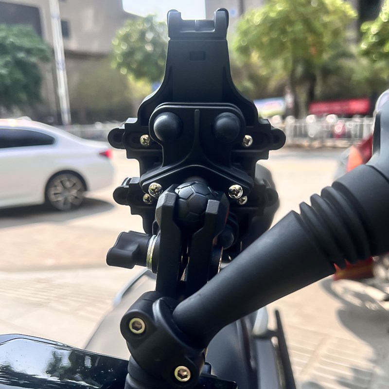 适用铃木UY12i5摩托车手机导航支架后视镜挡风板安装减震防抖改装