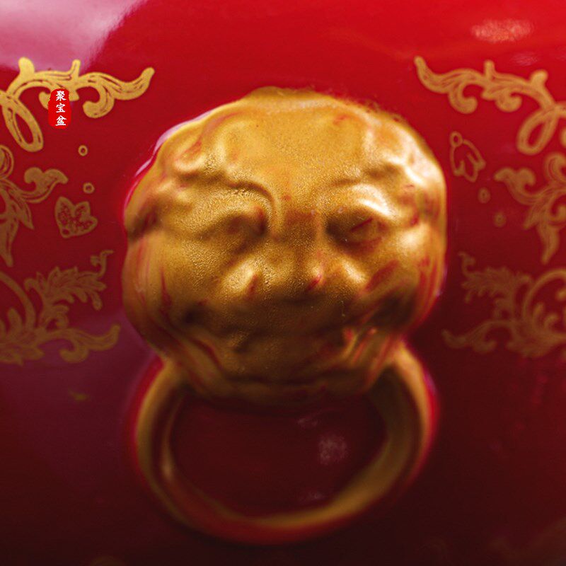 中式陶瓷招财循环流水摆件客厅创A意金蟾招财瀑布水景乔迁开业送