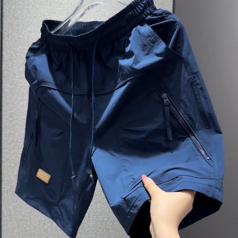 男士2025夏季短裤韩范痞帅男装工装五分裤衩子宽U松直筒中裤外穿,男装,短裤,淘宝优惠券,粉丝福利购,淘宝优惠卷