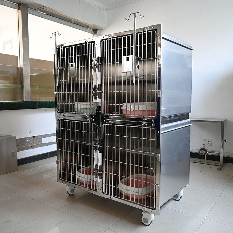 304不锈钢宠物医院寄养狗猫笼子住院笼大型组合繁殖仓恒温寄养笼