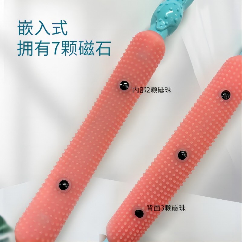 磁石擀筋棒抖音款硅胶擀筋棍家用全身通用刮腿棍揉腹棒背部疏通棍