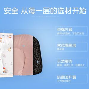 蚕屎枕头婴儿定型枕新生儿防偏头0-1岁纠正矫正头型宝宝蚕沙枕头