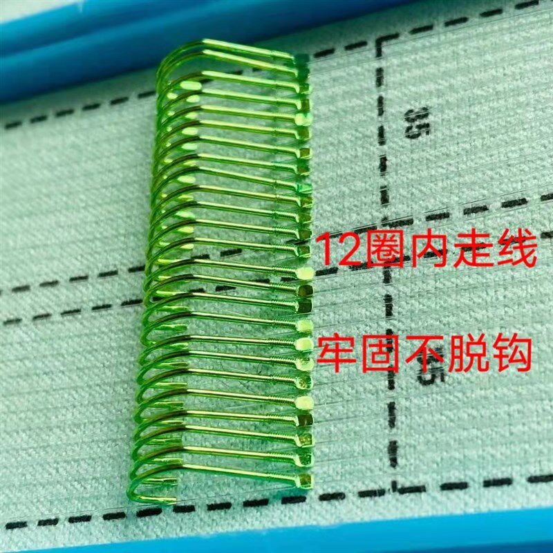 黑坑狼牙子线双钩成品仕挂鱼钩手工绑好超轻超细黑坑竞技垂钓50付
