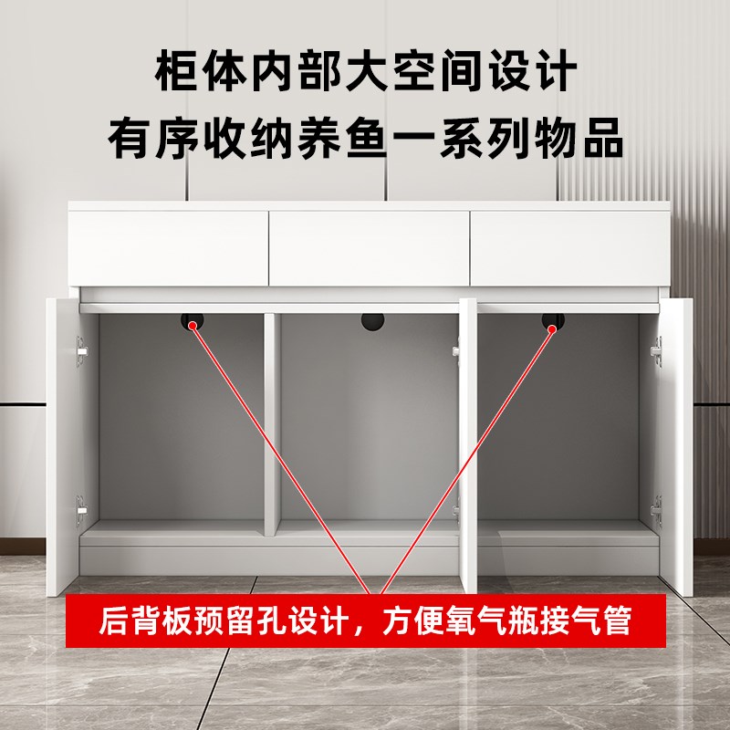 鱼缸底柜底座带抽屉客厅家用隔断矮柜水族箱承重柜子中小鱼缸架子