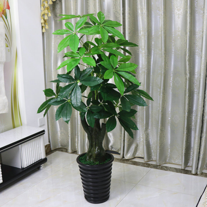 假树滴水观音仿真植物落地盆栽大型客厅盆景假花塑料花艺装饰绿植