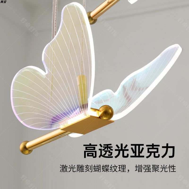轻奢餐厅灯吊灯现代简约三头餐桌灯创意饭厅灯创意个性吧台水晶灯