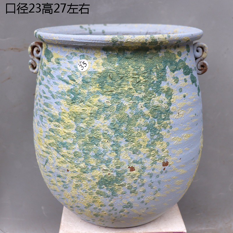景德镇陶瓷透气好看超大多肉花盆 群生悬崖老庄 发财树兰花法师盆