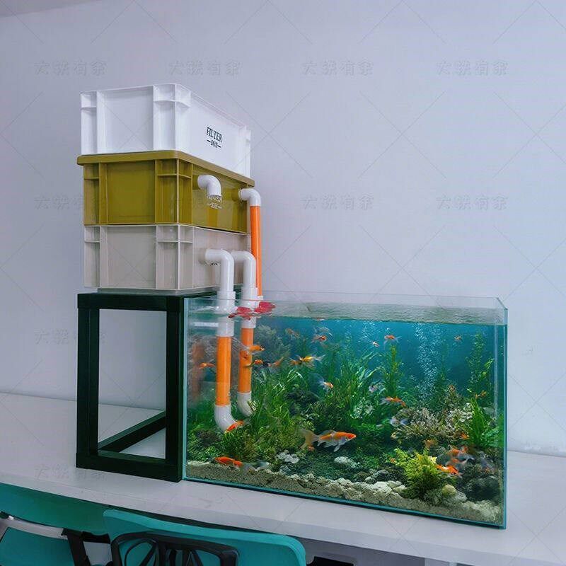 周转箱支撑架鱼缸鱼池龟缸过滤支架加厚钢架置物架滴流盒底座过滤