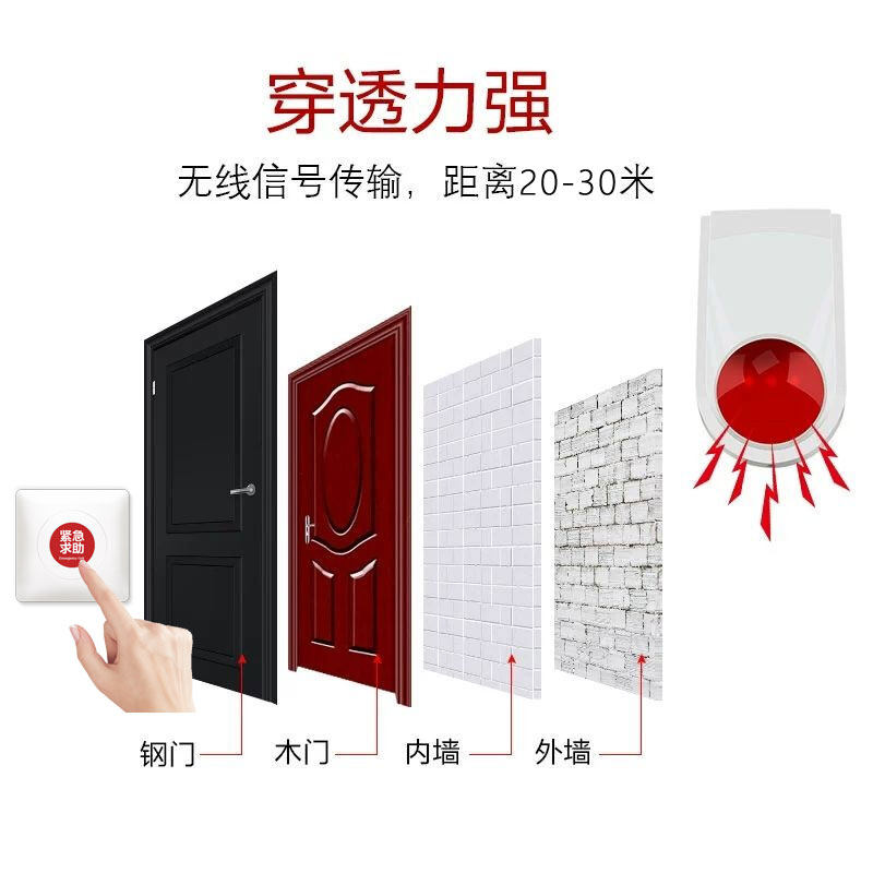 残疾人报警器无障碍卫生间求助按钮第三卫生间公共厕所紧急呼叫器