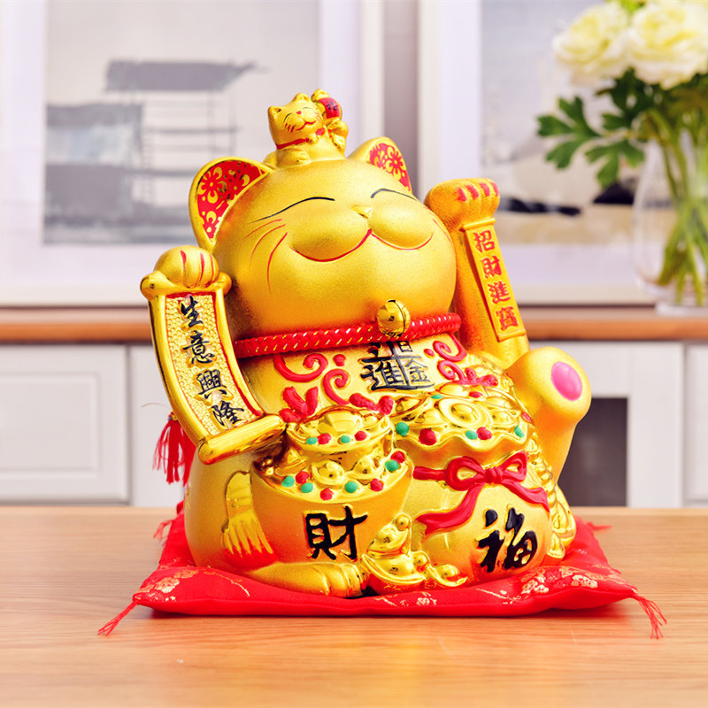 招财猫摆件大 店铺开业电动摇手 公司开张礼品招财进宝存钱储蓄罐