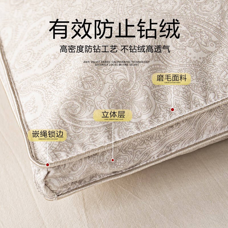 加厚羽绒被壳被套自充绒自制羽绒被半成品防钻绒高密内胆芯翻新被图片