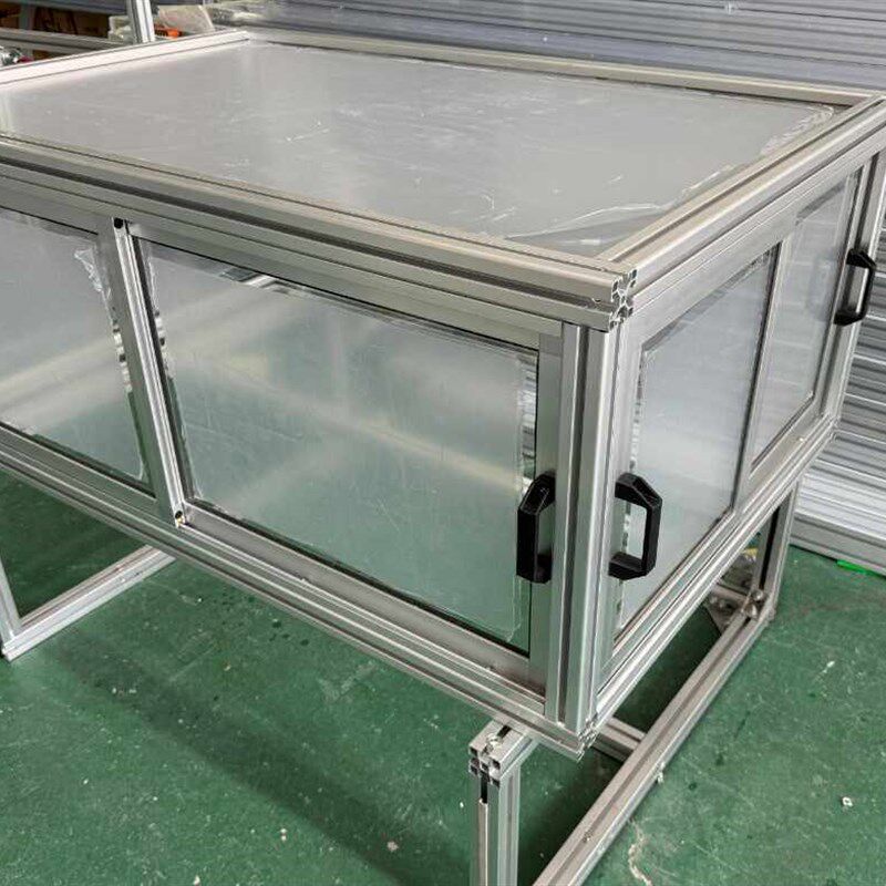 定制铝合金型材框架工业铝型材设备机架自动化流水线推拉移门