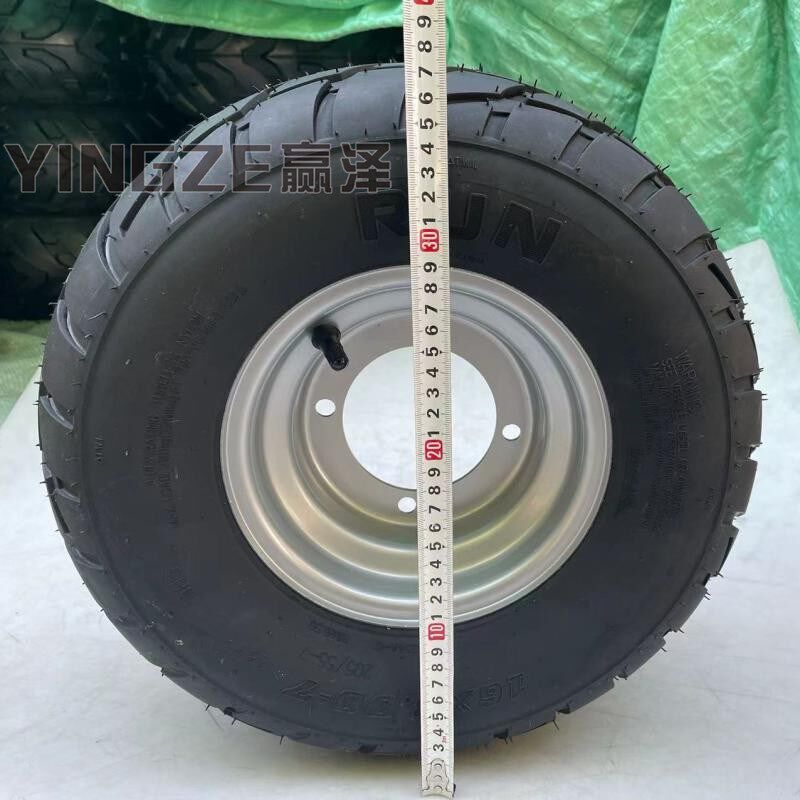 改装四轮沙滩车卡丁车16x8.00-7寸公路胎真空轮胎轮毂轮胎