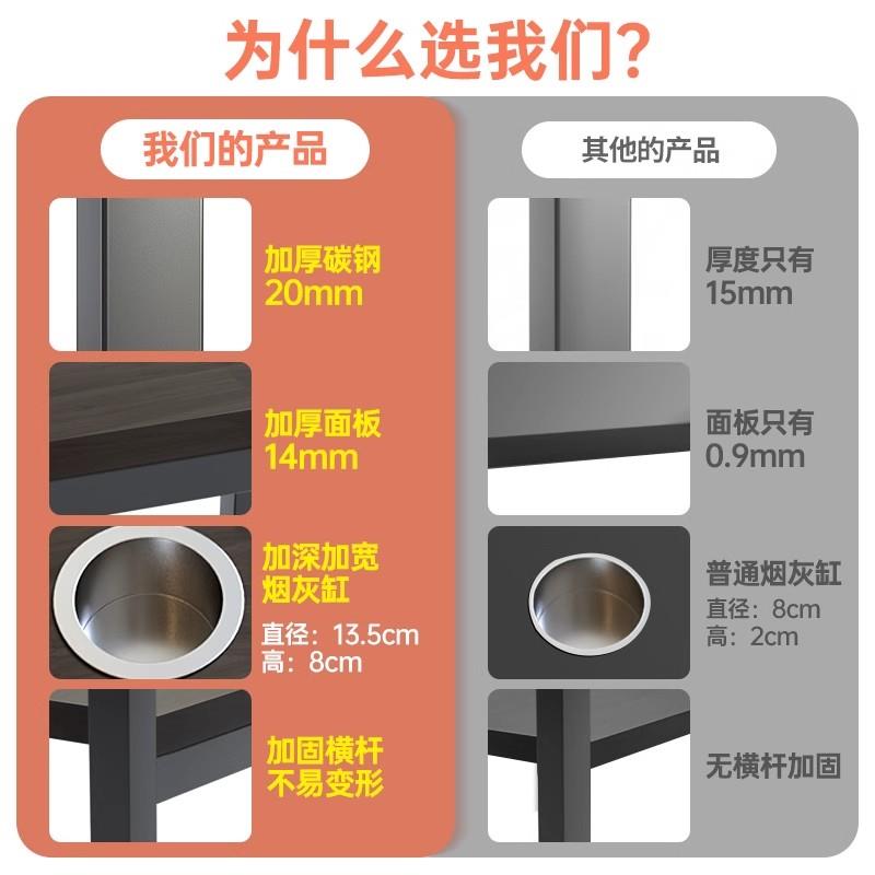 麻将茶几茶水架双层棋牌室打牌专用烟缸边几茶桌可移动专用茶水桌