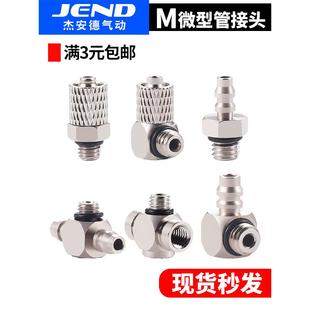 6HL 直角M 微型快拧直通接头M