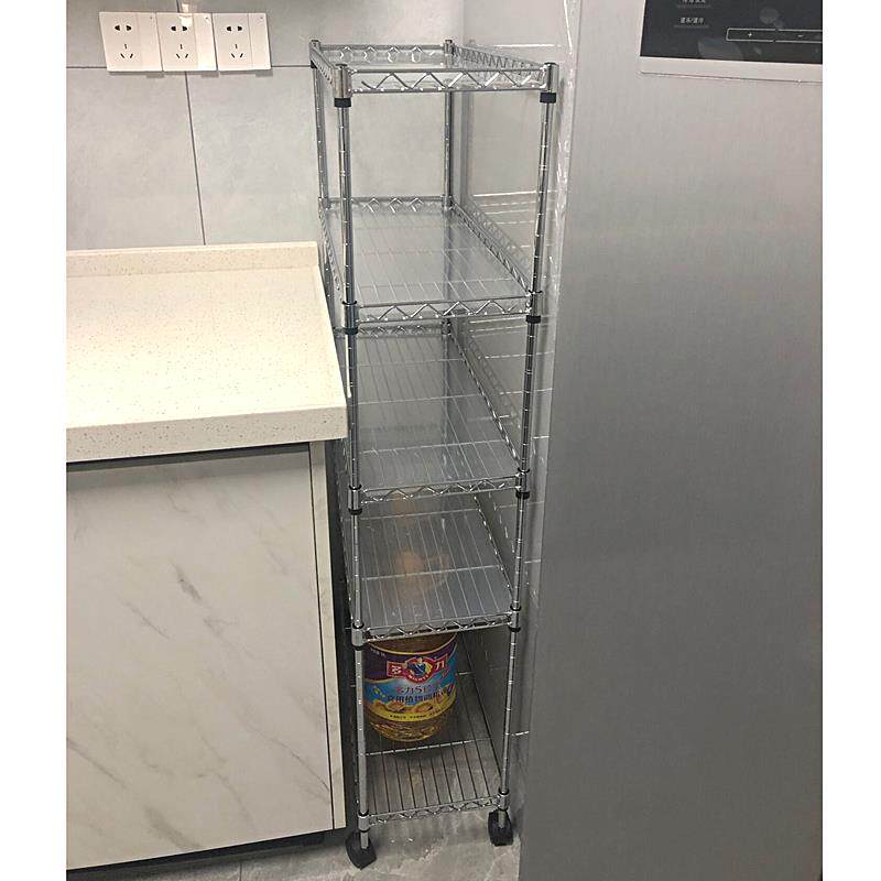 厨房置物架夹缝收纳架20/25cm分层式小窄架缝隙果蔬菜架子窄边柜