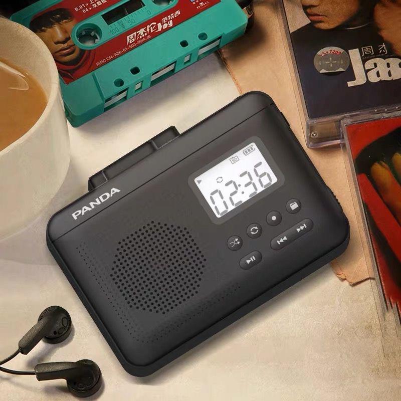 熊猫6507立体声磁带播放机充电walkman随身听复古老式单放器卡带