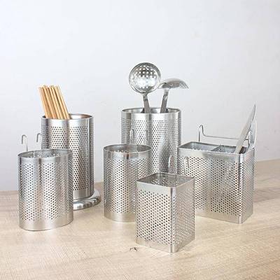 筷筒不锈钢筷子筒沥水笼商用串串香竹签筒烧烤签子筒吸管桶餐具架