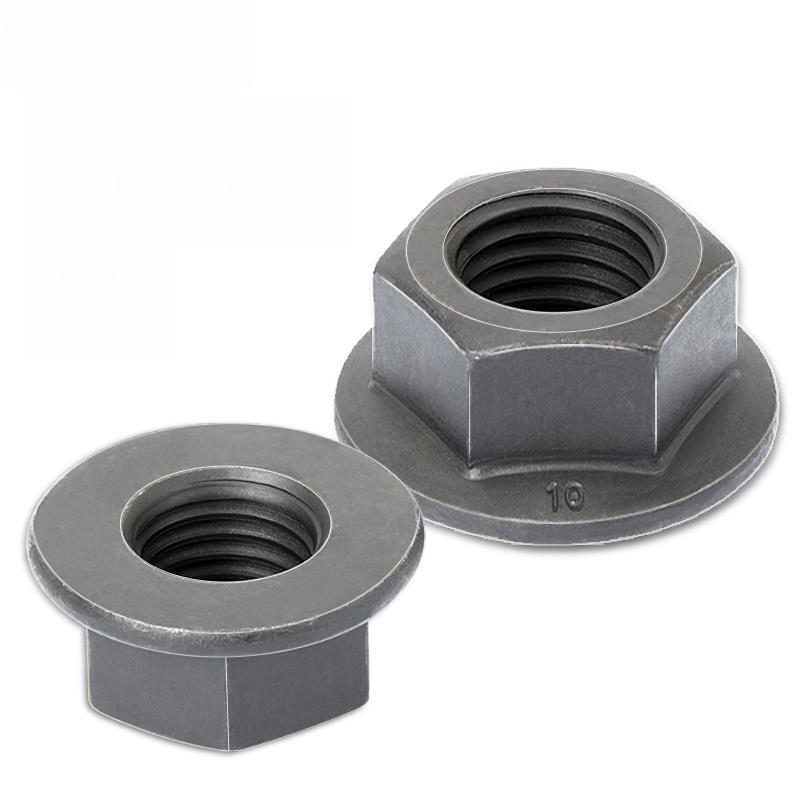 Gb6177.1加厚六角法兰螺母防滑螺丝帽M4M5M6M8M10M12M14M16