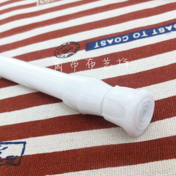 短烤漆浴帘杆帘白色门帘不免打孔半帘退伸缩杆免安装不窗帘撑杆换