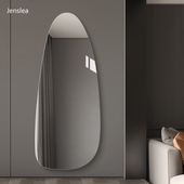 网红无框艺术全身镜壁挂式 饰镜 衣帽间不规则试衣镜客厅V免打孔装