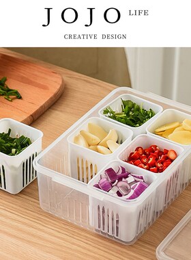 S L. gPD.Fes.多功能葱蒜辅食收纳保鲜密封分格盒丨鲜格
