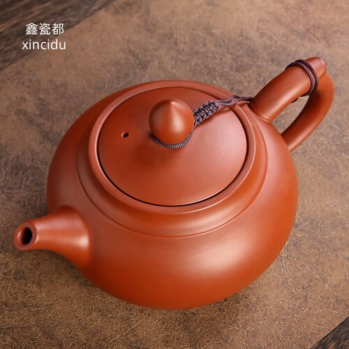 茶壶紫砂壶大号430m正宗泡茶壶家用仿古壶原矿紫砂l功夫茶具套装