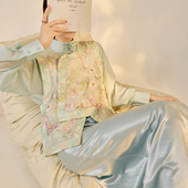 新中式 重工花卉真丝刺绣圆领马甲国风小众轻奢设计感背心女 N6021