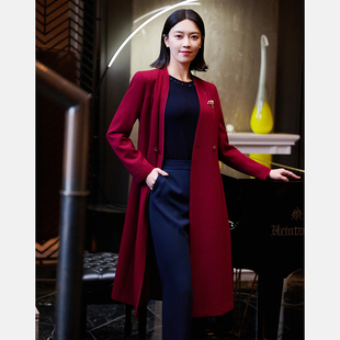 红色中长款 新款 风衣外套P51004G5012T0 26年春季 皮尔卡丹女装