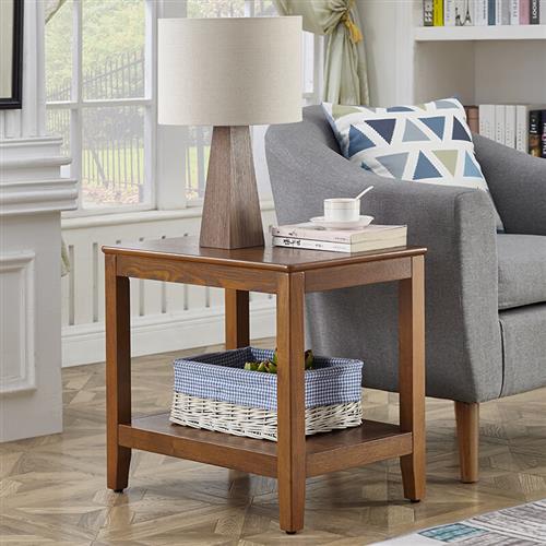 极速邦居a龙沙发边柜置物柜美式侧边柜简约客厅边几实木角几小桌