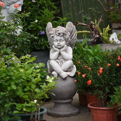 极速花园装饰欧式天使摆s件户外可爱人物雕塑园林别墅庭院露台阳