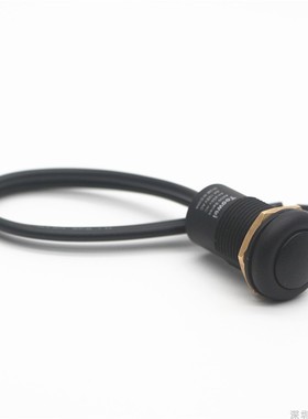 极速黑色带线水下按钮开m关/自锁/复位防水开关/IP67 4A 250V/户