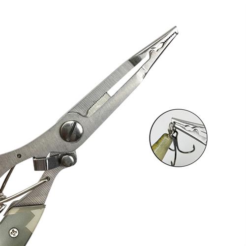 极速直嘴路亚钳子迷彩不锈钢渔具钳多功能日式钓鱼钳诱Z饵路亚开