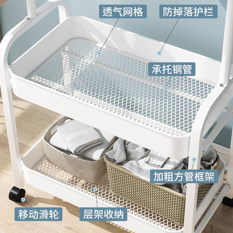 极速衣架卧室落地家用移动衣帽架多功能置物架P简易挂衣架晾衣架