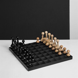 极速新品 现代轻h奢大理石国际象棋高端实木西洋棋样板房家居轻奢