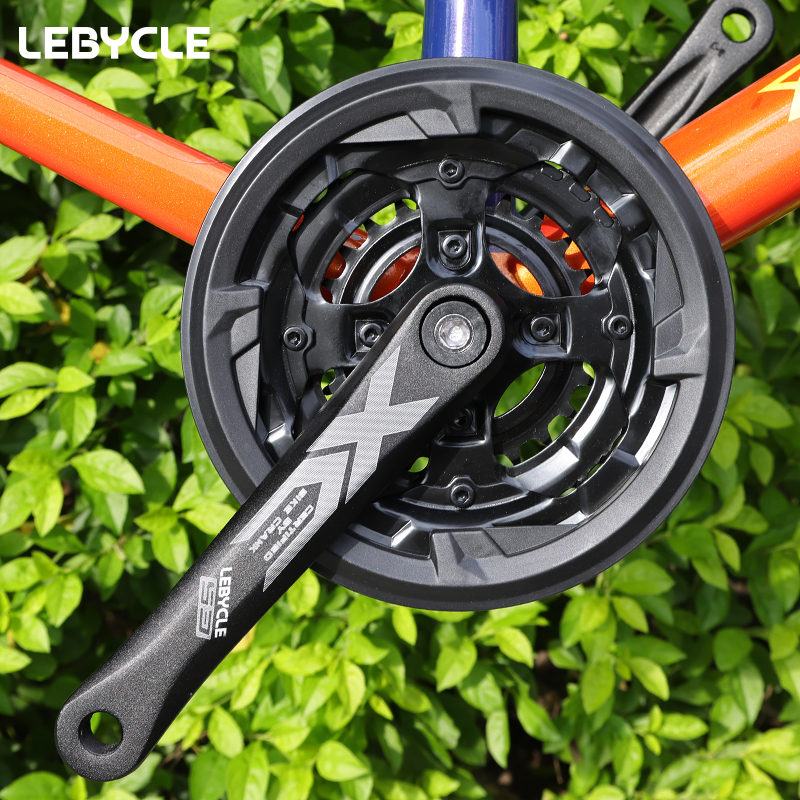 极速乐百客 登山自行车大齿盘方孔齿轮J盘链盘套装曲柄护盘通用配