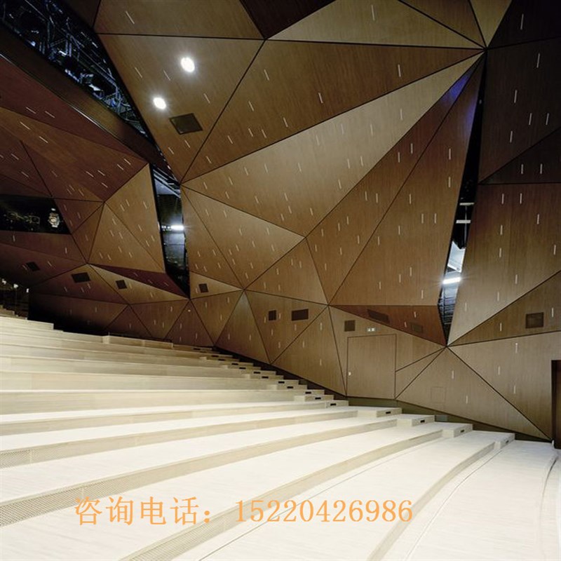 极速定制科技展览室内铝板异型吊顶仿三维M立体造型铝单板幕墙白