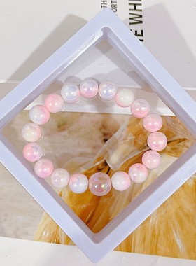 极速学生盘玩手串盘缠手串t新款珠光夜光学生手錬女小众高颜值闺