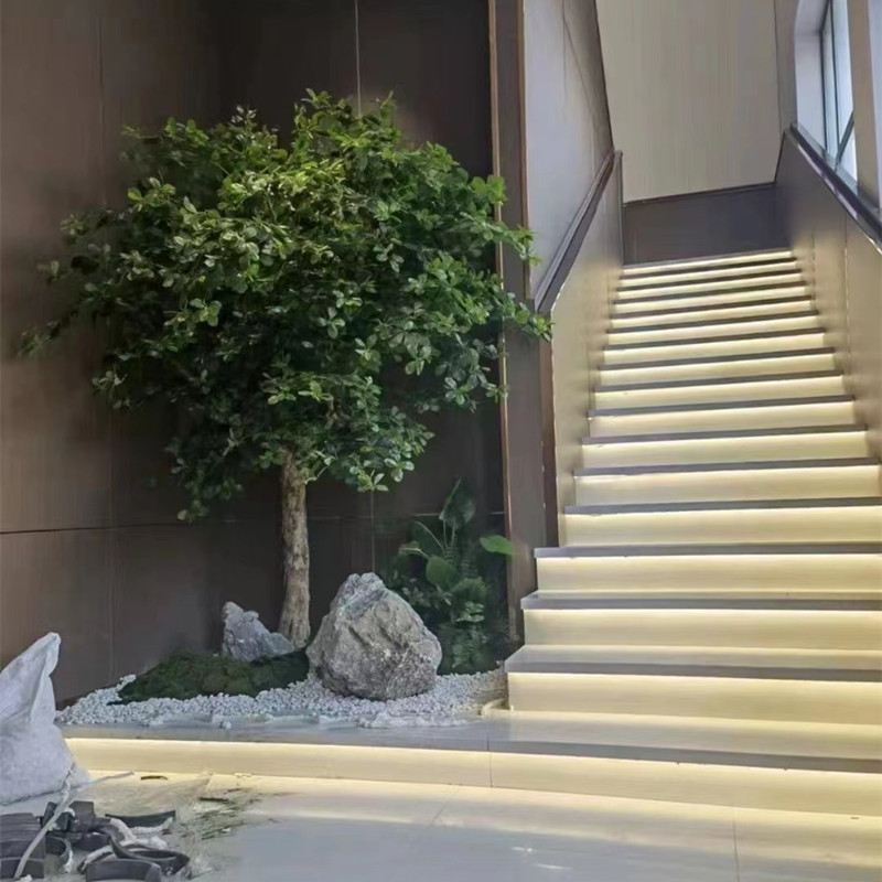 仿真榕树幸福树大型假绿植室内外橱窗装饰景观树造景落地装饰摆件