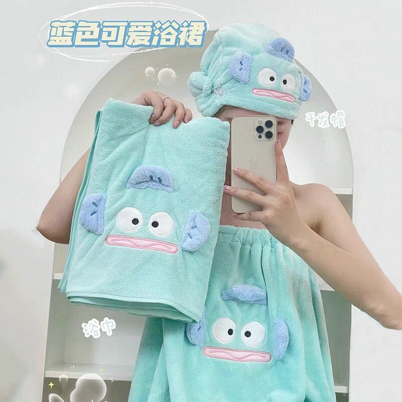 干发帽女超强吸水速干发巾2024新款擦头发毛巾浴帽女孩可爱浴巾裙
