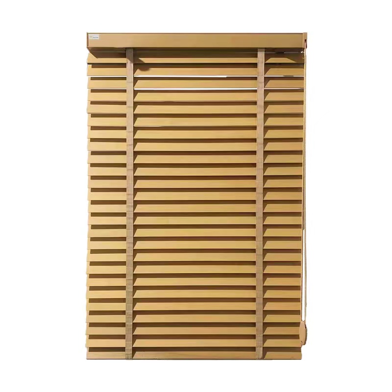 实木百叶窗帘竹i木百叶定制隔断调光遮光透气环保防水卧室阳台卫