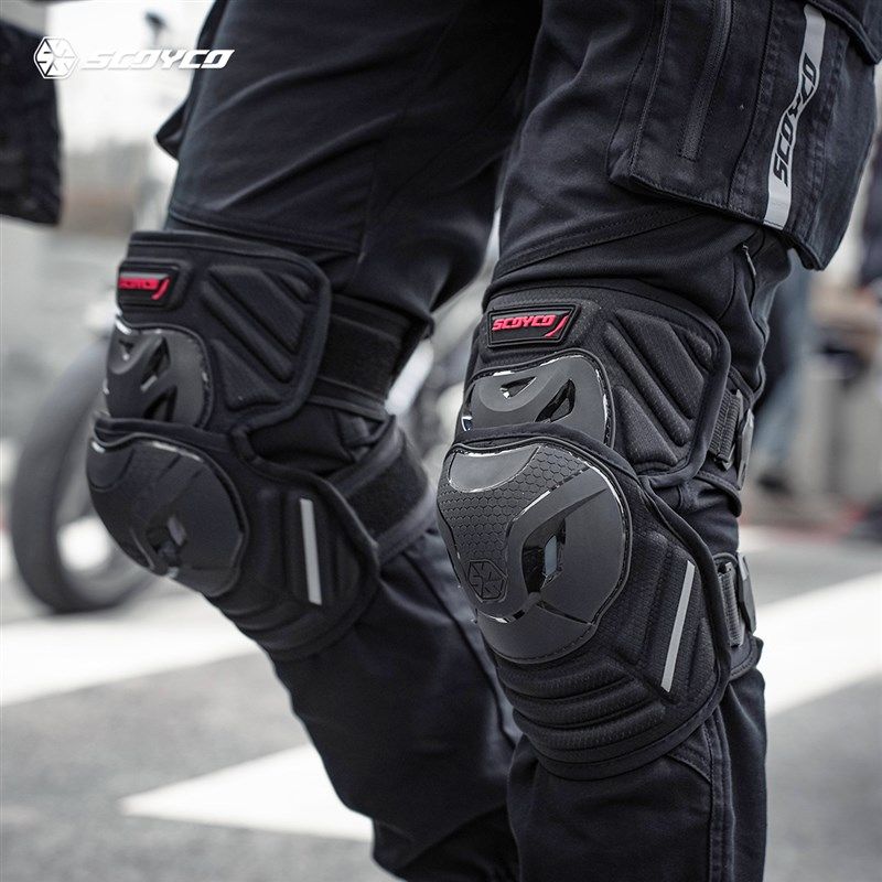 赛羽摩托车e护膝骑行护具机车越野男保暖冬季夏季短款防风护腿防