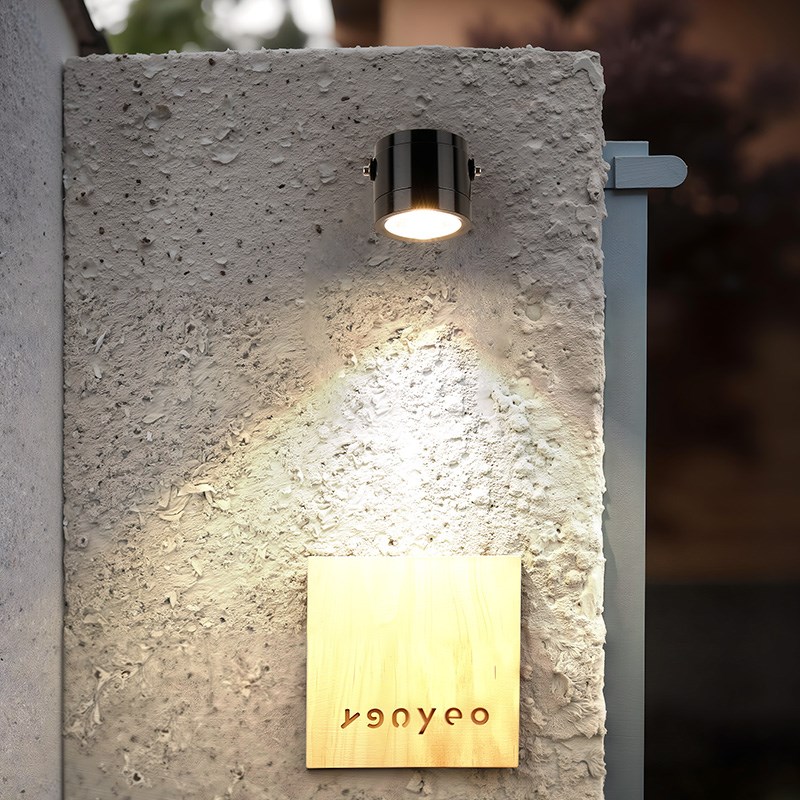 户外防水吸顶门头射灯商铺灯室A外投光灯店面广告招牌匾门牌墙壁