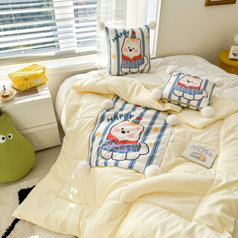 雪地狗抱枕被子两用2025新款办公室车I载午睡空调毯子二合一枕头