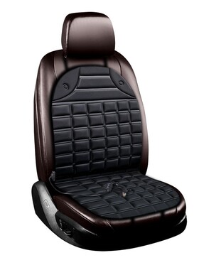 汽车加热坐垫冬季毛绒单片座椅加热车垫子屁屁垫1P2v24v座垫套车
