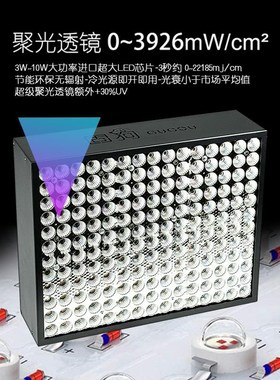 传送带UV固化灯油墨无影胶LED紫外线灯大功率风冷3S65nm流水线干