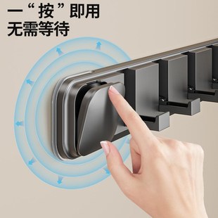 吸盘门后挂钩挂衣架免打孔强力承重墙上壁挂衣帽钩入户Z门置脸盆