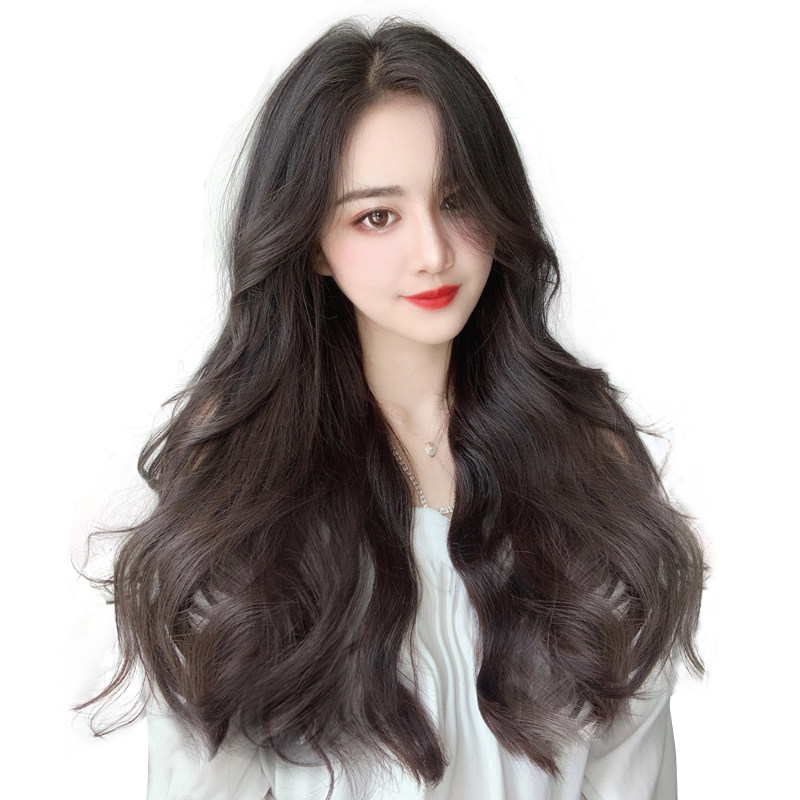 卷发假发片e大波浪假发女长发夏增发量蓬松一三片式贴片无痕接发