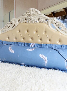 婚庆全棉蕾丝花边长枕套 荷叶纯棉1z.5 1.2 1.8米双人枕套长枕头